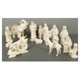 16 pcs Lenox China nativity set, jewels collection