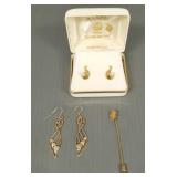3 pcs 10k Black Hills gold jewelry- 6g total:
