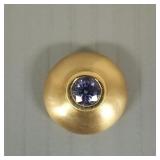 18k slide pendant s/w 5.5mm tanzanite- 4.2g