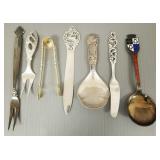 7 sterling & 830 silver pcs incl Georg Jensen