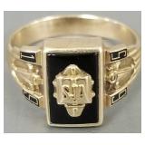 10k gold SJA '65 class ring- 3.8g, sz 6
