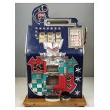 Mills castle front 5ï¿½ slot machine w/ key -