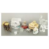 Collection elephant figures incl Waterford,