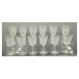 12 Waterford cut crystal 5 7/8'H goblets