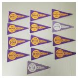 13- 1937 Cardinals mini felt pennants incl