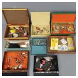 Lg group vintage spinner, etc fishing lures,