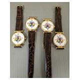 4 Tom Mix men's spring wound watches-