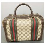 Vintage Gucci train case w/ classic GG monogram-