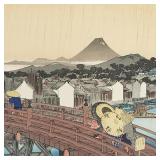 Hiroshige Japanese woodblock print 'Shower on