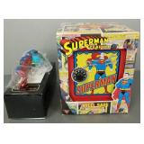 2 Superman items: Safe Bank & Radko ornament-