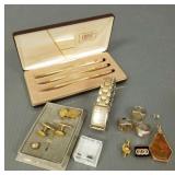 Group men's jewelry, gold tooth (2.3g total incl