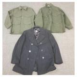 3 wool jackets incl 2 Filson: 26' chest 29'L &
