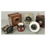 Gp vintage radio components incl Weston model