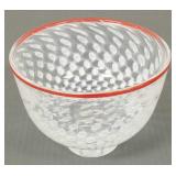 Kosta Boda signed Vallien art glass bowl-