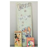 3 cartoon items: 1967 Big Little Book, Popeye