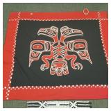 Northwest Coast button blanket/ ceremonial