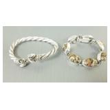 2 sterling silver etc bracelets: Mexico Taxco 925