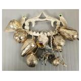 Vintage 900 silver Balangandan pin marked Bahia-