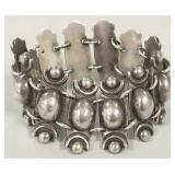 Vintage Prieto sterling silver bracelet- 108.9g,