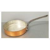 Large heavy copper pan w/ iron handle- Williams