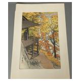 Vintage Hasui Japanese woodblock print-