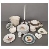 Gp asst decorated porcelain etc incl Fitz & Floyd