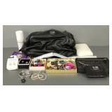 Gp incl Coach purses, pr Chanel clip earrings (as