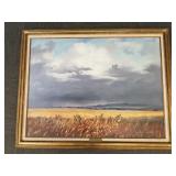 Large Segundo Huertas signed oil painting on