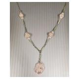 Vintage Art Deco necklace w/ enameled &