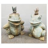 2 large cast iron frogs- 23"H (as seen loose