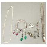 Gp sterling & silver jewelry incl bracelet s/w