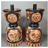 Lg pr Chinese porcelain joss stick/ incense