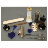 Gp antique & vintage dresser items incl perfume