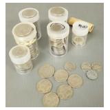 Gp of Canadian coins, 1/2 dollars, quarters, etc.