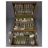 101 pcs Rogers Bros. grape pattern silverplate