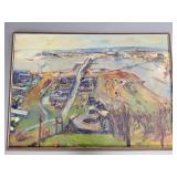 Large Paul Olsen (MN artist) signed oil painting