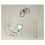 Group asst. sterling silver jewelry incl chains,