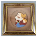 Disney Ltd edition Happy hand painted Cel,