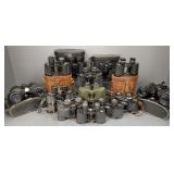 13 pr antique & vintage binoculars incl