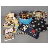 Gp sewing items incl antique sterling, etc.