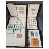 Group US stamps in books
