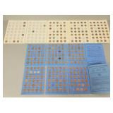 3 albums of Lincoln cents incl 1909 VDB- albums