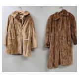 2 vintage mink coats- 21" chest, 40" longer,