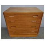 Mid-century modern style 4 drawer chest- 26"H,
