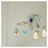 Small group Southwest, etc. silver jewelry incl