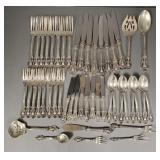 48 pcs Lunt sterling silver Eloquence flatware- 55