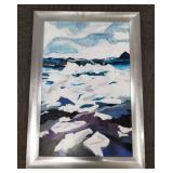 Lg Angela Spencer (MN artist) oil painting on