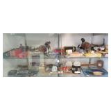 Large group small collectibles, clocks, etc