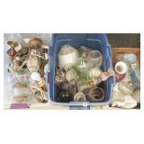 Large group oil lamps chimneys, shades, parts, etc