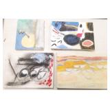 4 John Beauchamp oils on canvas- "Bird Clouds &